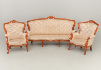 Старинный комплект для гостиной с жаккардовой обивкой код. RM4099314