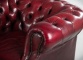 Старинный комплект мебели: диван и два кресла Честерфилд в обивке из натуральной кожи бордового цвета код. RM4165276 фото 10