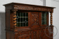 Антикварный шкаф из дуба с витражами и витыми колоннами код. BE5925 фото 1