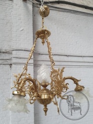 Старинная бронзовая люстра код. BE4097054