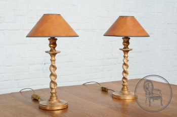 Старинная настольная лампа (2 шт.) код. BE19521