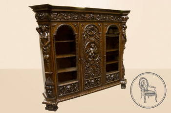 Антикварный книжный шкаф код. VS0979