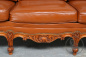 Старинный кожаный диван в стиле рококо код. BE8119 фото 3