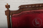 Антиварная софа из ореха в стиле ампир с малиновой обивкой код. BE107040 фото 3