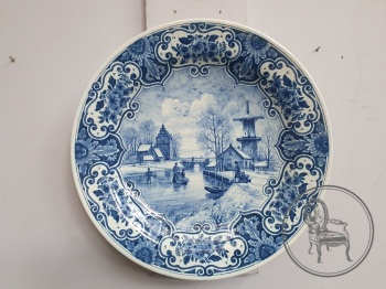 Антикварная декоративная тарелка Delft код. BE4097617