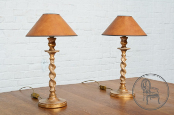 Старинная настольная лампа (2 шт.) код. BE19521