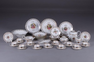 картинка Старинный сервиз Limoges с деколью в ориентальном стиле салоне старинных вещей "Шебби" являющийся официальным дистрибьютором в России и Беларуси