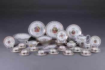 Старинный сервиз Limoges с деколью в ориентальном стиле код. RM4101190