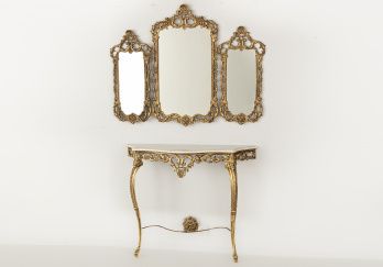 Старинный консольный столик с зеркалом код. RM56699