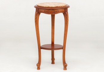 Старинная резная подставка с мраморной столешницей код. RM4100133