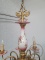 Старинная фарфоровая люстра с латунными рожками код. BE4165437 фото 1