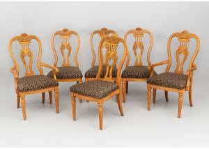 картинка Старинный набор стульев (6 шт.) салоне старинных вещей "Шебби" являющийся официальным дистрибьютором в России и Беларуси