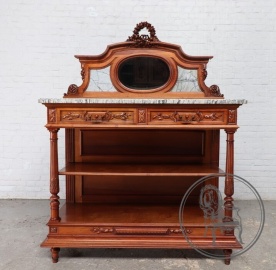 Антикварный открытый комод с зеркалом код. BE4097241