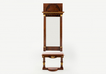 Антикварный консольный столик с зеркалом код. RM17372