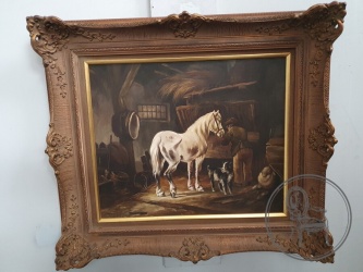 Старинная картина во фламандском стиле на холсте код. BE4097623