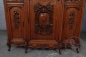 Антикварные дубовые буфеты (2 шт.) с фигурными стеклами и резной короной код. BE4165469 фото 7