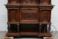 Антикварный ореховый буфет в стиле Ренессанс, декорированный густой ботанической и орнаментальной резьбой код. BE4096914 фото 2