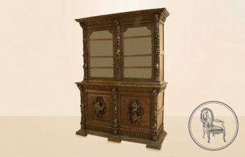 Антикварный посудный шкаф код. VS0990