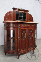 Антикварный комод в стиле ампир с мраморной столешницей и зеркалом код. BE107006