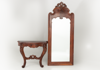 Антикварный консольный столик с зеркалом код. RM66912