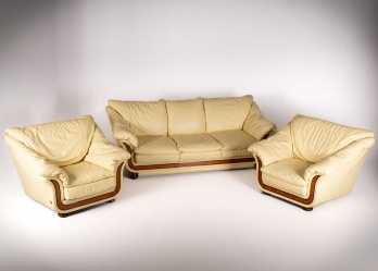 Антикварный кожаный комплект для гостиной код. RM4165363