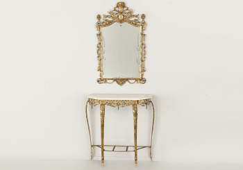 Старинный консольный столик с зеркалом код. RM56697