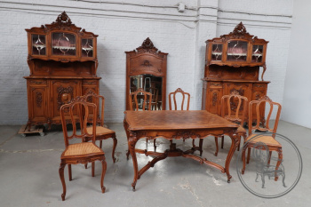 Антикварный столовый гарнитур в стиле эпохи Людовика XV код. BE107312