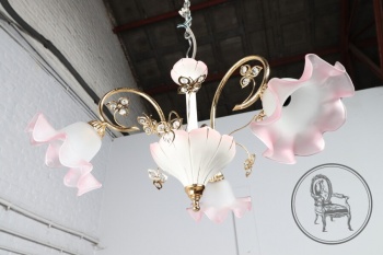 Старинная люстра со стеклянными элементами Сваровски код. BE4096921