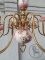 Старинная фарфоровая люстра с латунными рожками код. BE4165437 фото 4