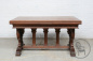 Антикварный стол с объемной резьбой на «коньках» прямоугольной формы код. BE107518 фото 2