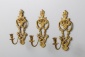 Старинные настенные подсвечники (3 шт.) из латуни код. RM4101121 фото 1