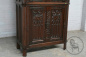 Антикварный дубовый шкаф в готическом стиле с резьбой и металлическими элементами код. BE107379 фото 7
