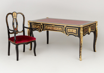 Старинный письменный стол и кресло код. RM50641