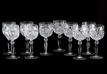 Набор из 10 винтажных хрустальных бокалов код. RM4101437
