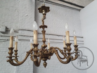 Старинная бронзовая люстра код. BE4097682