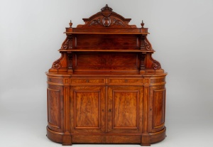 картинка Старинный открытый буфет салоне старинных вещей "Шебби" являющийся официальным дистрибьютором в России и Беларуси