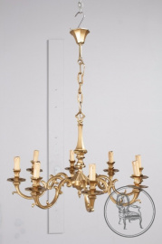 Старинная бронзовая люстра в фламандском стиле код. BE6770