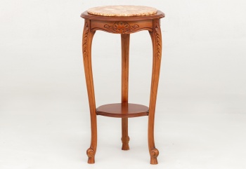 Старинная резная подставка с мраморной столешницей код. RM4100133