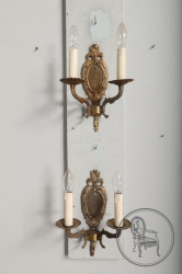 Старинные бронзовые бра (2 шт.) код. BE107101