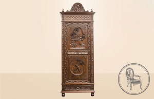 картинка Антикварный шкаф салоне старинных вещей "Шебби" являющийся официальным дистрибьютором в России и Беларуси