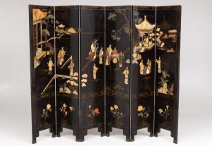 картинка Старинная ширма в ориентальном стиле салоне старинных вещей "Шебби" являющийся официальным дистрибьютором в России и Беларуси