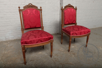 Антикварные стулья (2 шт.) из ореха в стиле ампир код. BE107034