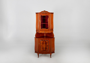 Старинный угловой посудный шкаф код. RM35040