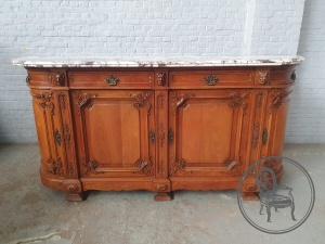 Антикварный ореховый комод с мраморной столешницей код.&nbsp;BE4165910