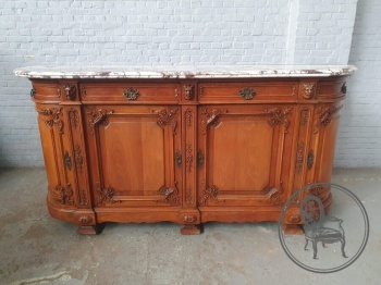 Антикварный ореховый комод с мраморной столешницей код.&nbsp;BE4165910