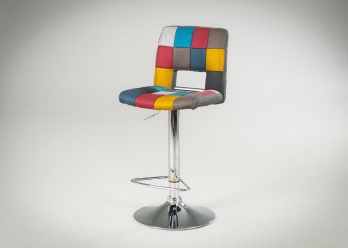 Старинный барный стул на металлической ножке код. RM4130214