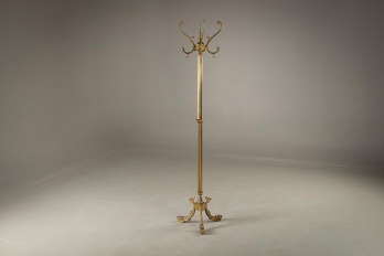 Старинная вешалка из латуни с ножками в виде рыб код. RM4101566