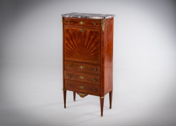 Антикварный секретер из ореха с бронзовыми деталями и мраморной столешницей код.&nbsp;RM4165351