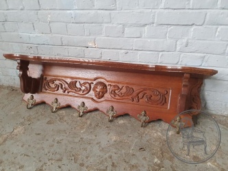 Старинная дубовая вешалка для одежды код. BE4097309