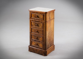 Антикварный ореховый комод с белым мрамором код.&nbsp;RM4165407